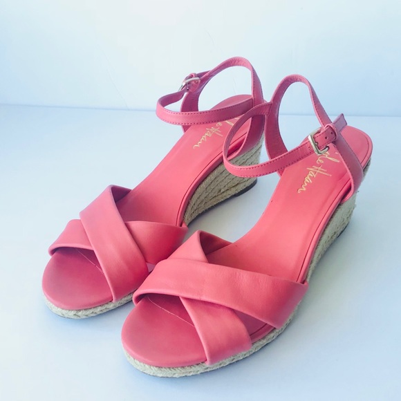 Cole haan woman’s orange wedges sandals size 7B - Picture 3 of 8